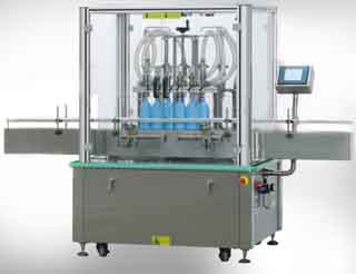 全自動(dòng)液體定量灌裝線(四頭)視頻